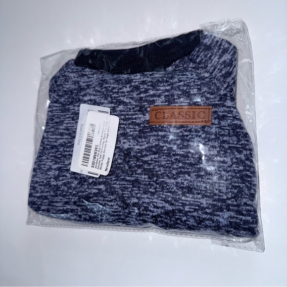 Pet Dog Clothes Knitwear Sweater Soft Thickening Warm Winter Puppy Blue Size M - Picture 5 of 6